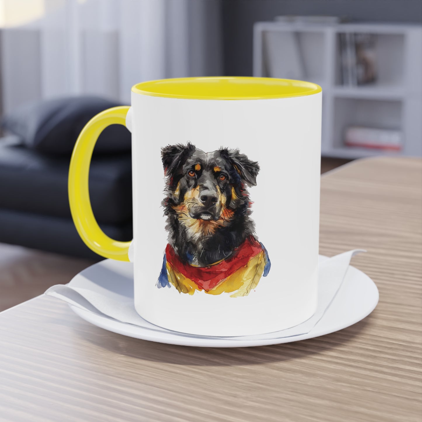 Hunde Tasse Fußball Fan Wuffis I EM 2024 I Ciobanesc Romanesc Carpatin I Team Rumänien