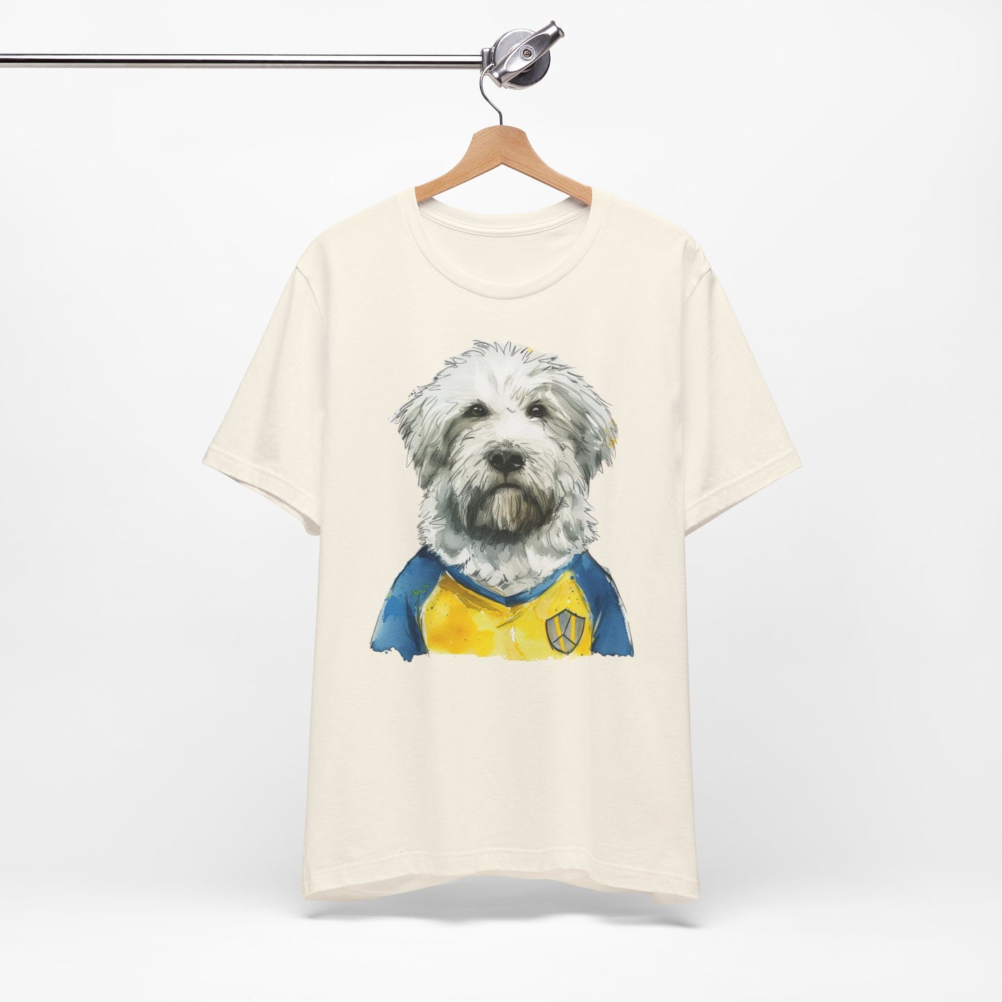 Unisex T-Shirt Fußball Fan Wuffis I EM 2024 I Ukrainischer Schäferhund I Team Ukraine