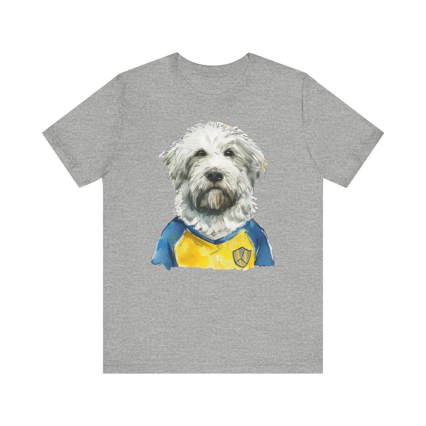 Unisex T-Shirt Fußball Fan Wuffis I EM 2024 I Ukrainischer Schäferhund I Team Ukraine