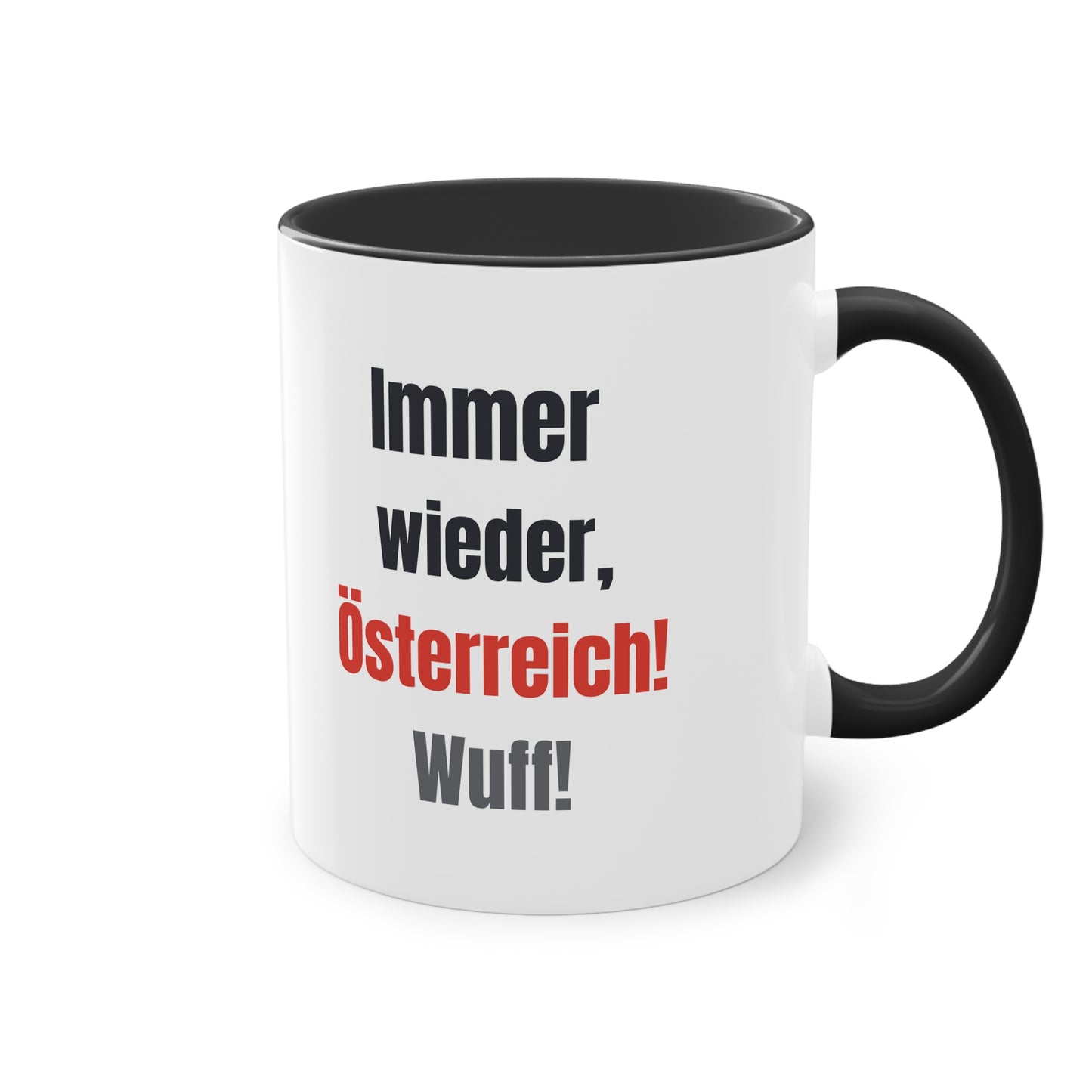 Hunde Tasse Fußball Fan Wuffis I EM 2024 I Österreichischer Pinscher I Team Österreich