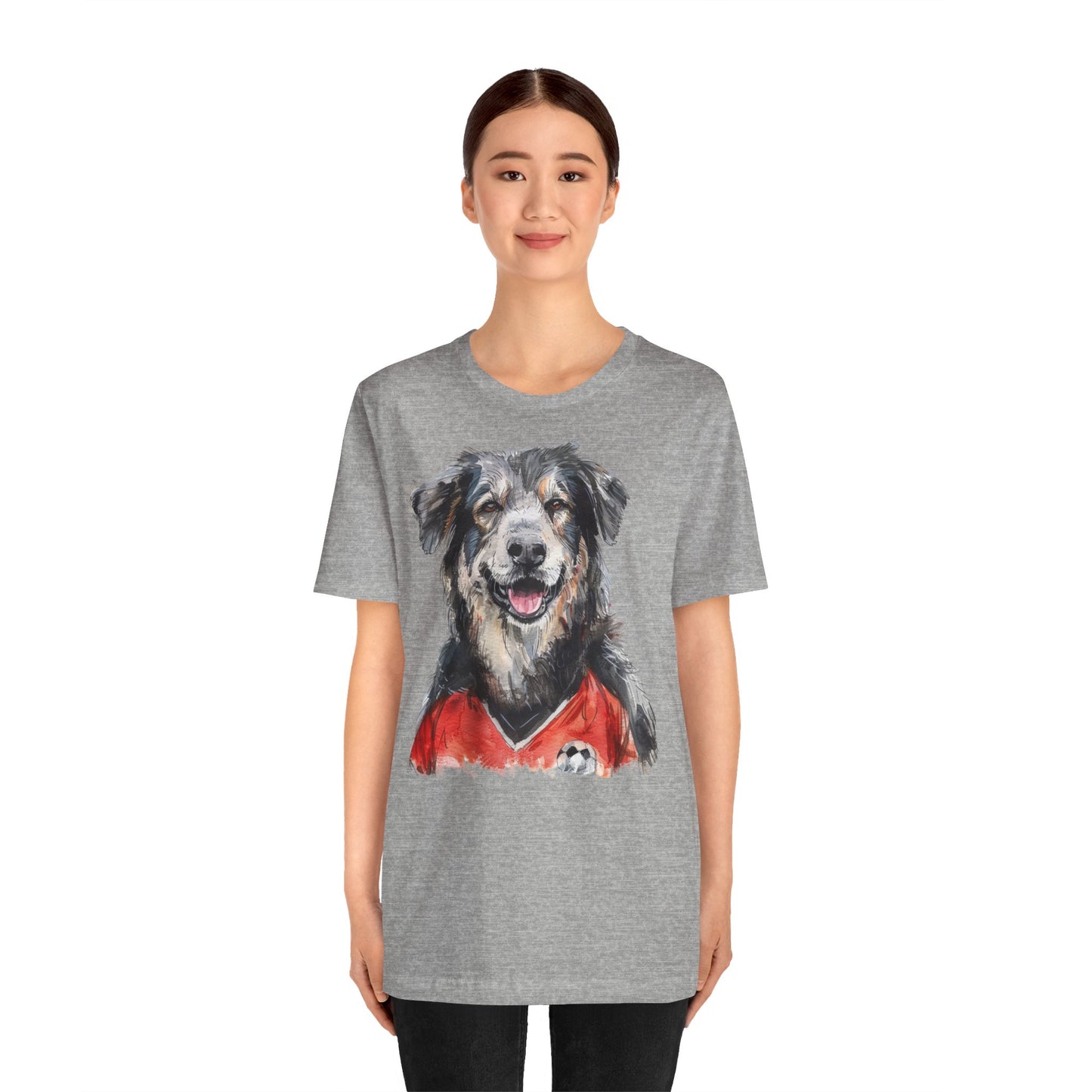 Unisex T-Shirt Fußball Fan Wuffis I EM 2024 I Albanischer Schäferhund I Team Albanien