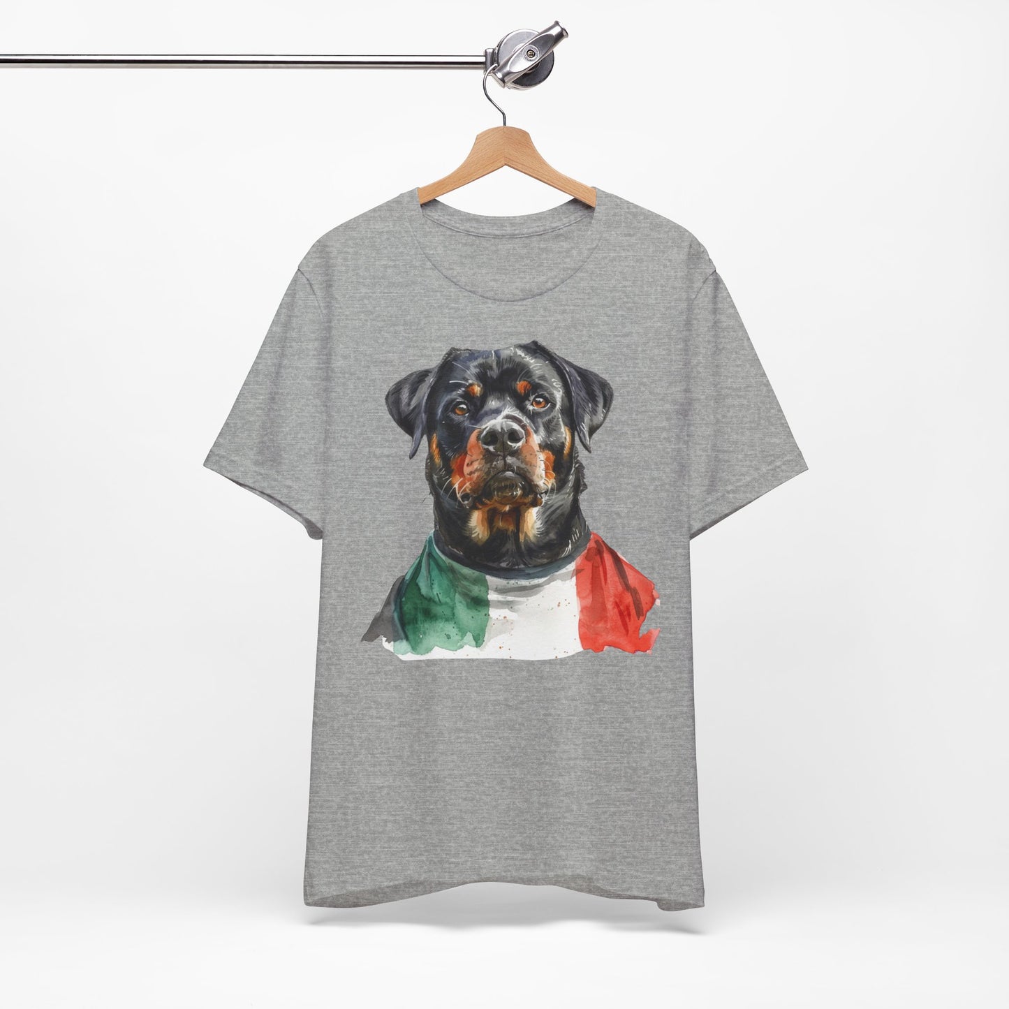 Unisex T-Shirt Fußball Fan Wuffis I EM 2024 I Rottweiler I Team Italien