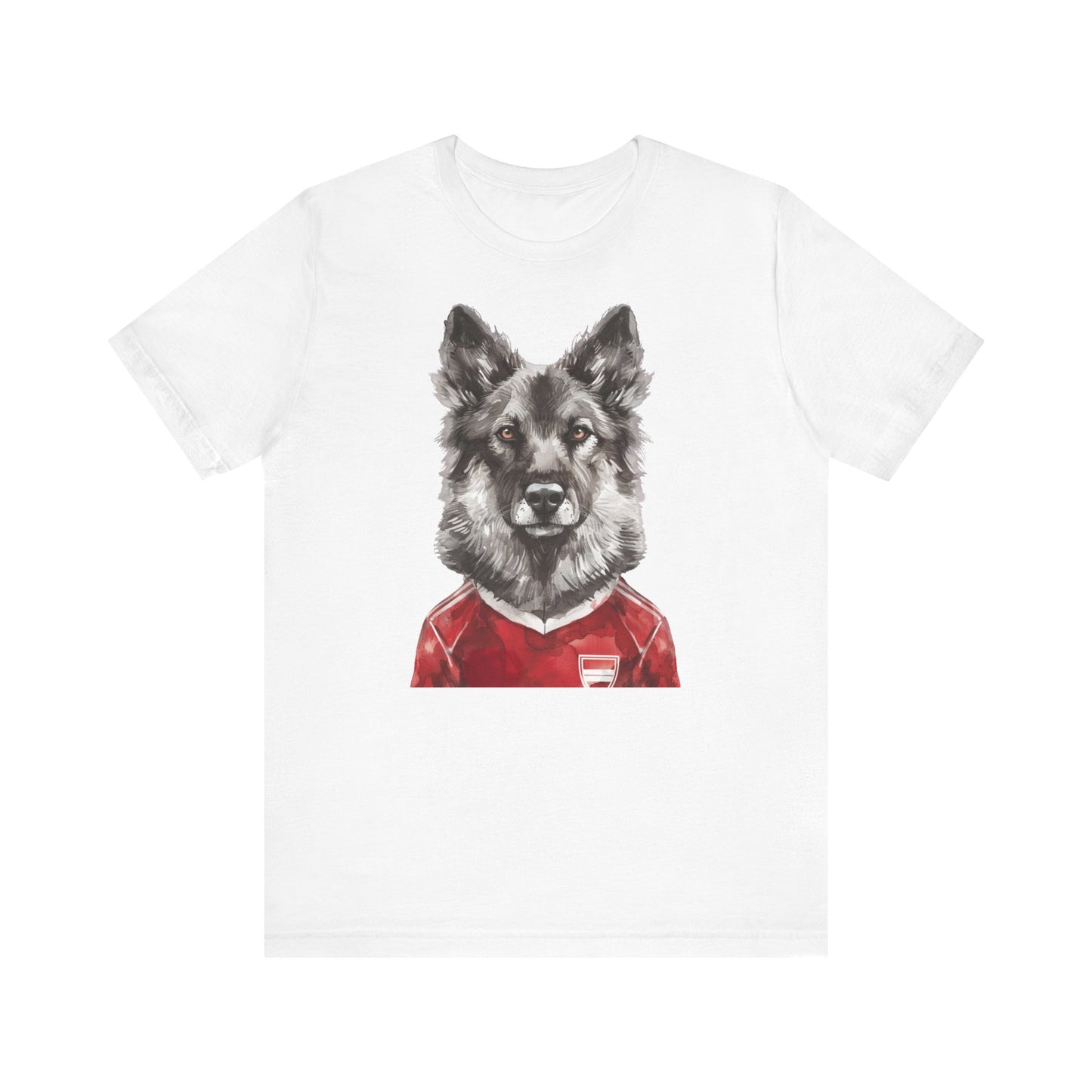 Unisex T-Shirt Fußball Fan Wuffis I EM 2024 I Gronlandshund I Team Dänemark