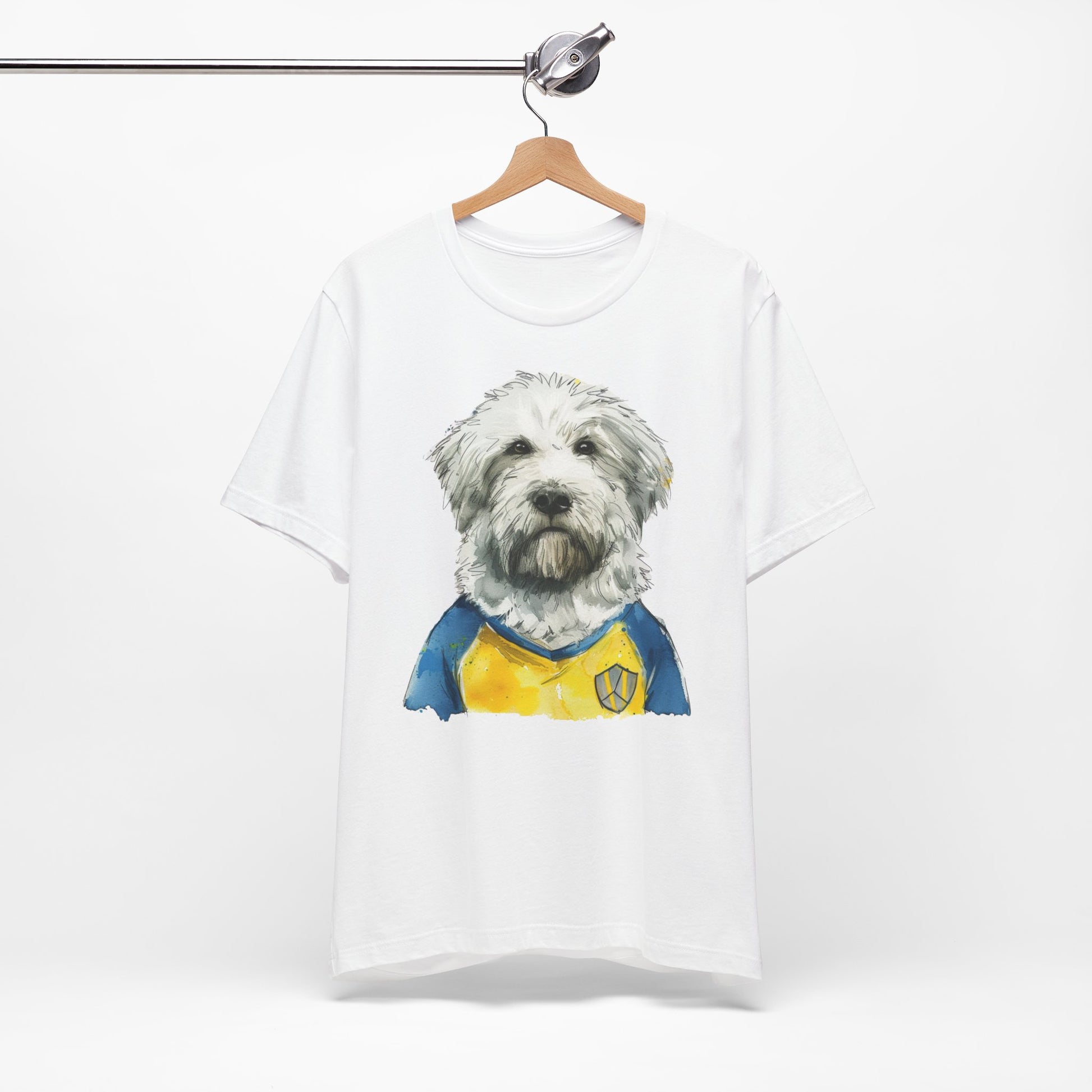 T-Shirt zur EM Hund im Fußball Trikot Ukraine