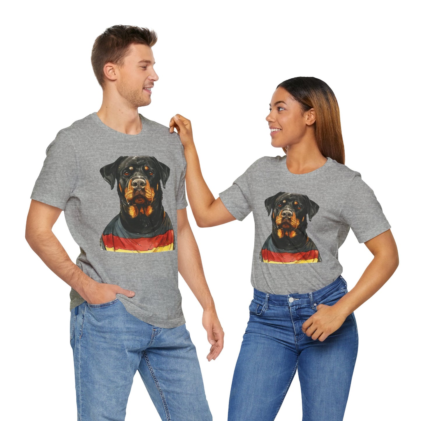 Unisex T-Shirt Fußball Fan Wuffis I EM 2024 I Rottweiler  I Team Deutschland