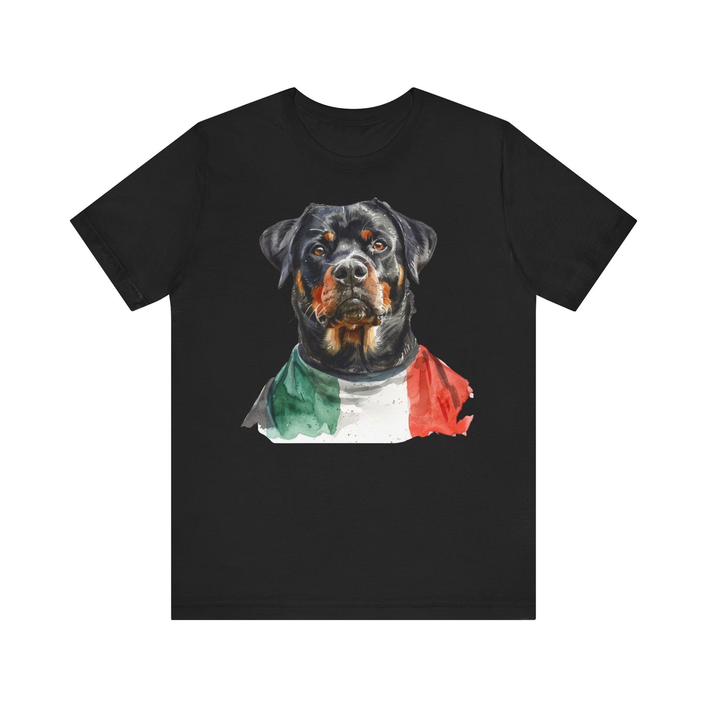 Unisex T-Shirt Fußball Fan Wuffis I EM 2024 I Rottweiler I Team Italien