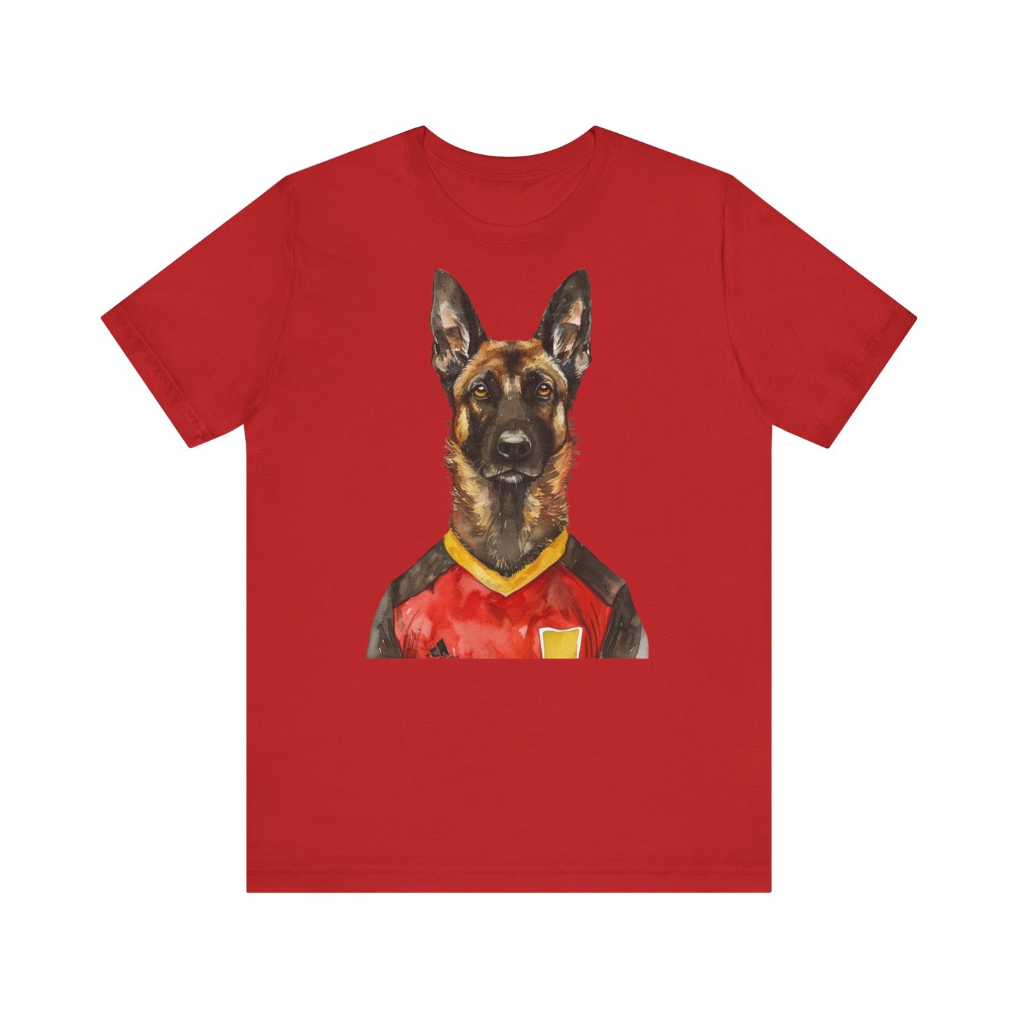 Unisex T-Shirt Fußball Fan Wuffis I EM 2024 I Malinois I Team Belgien