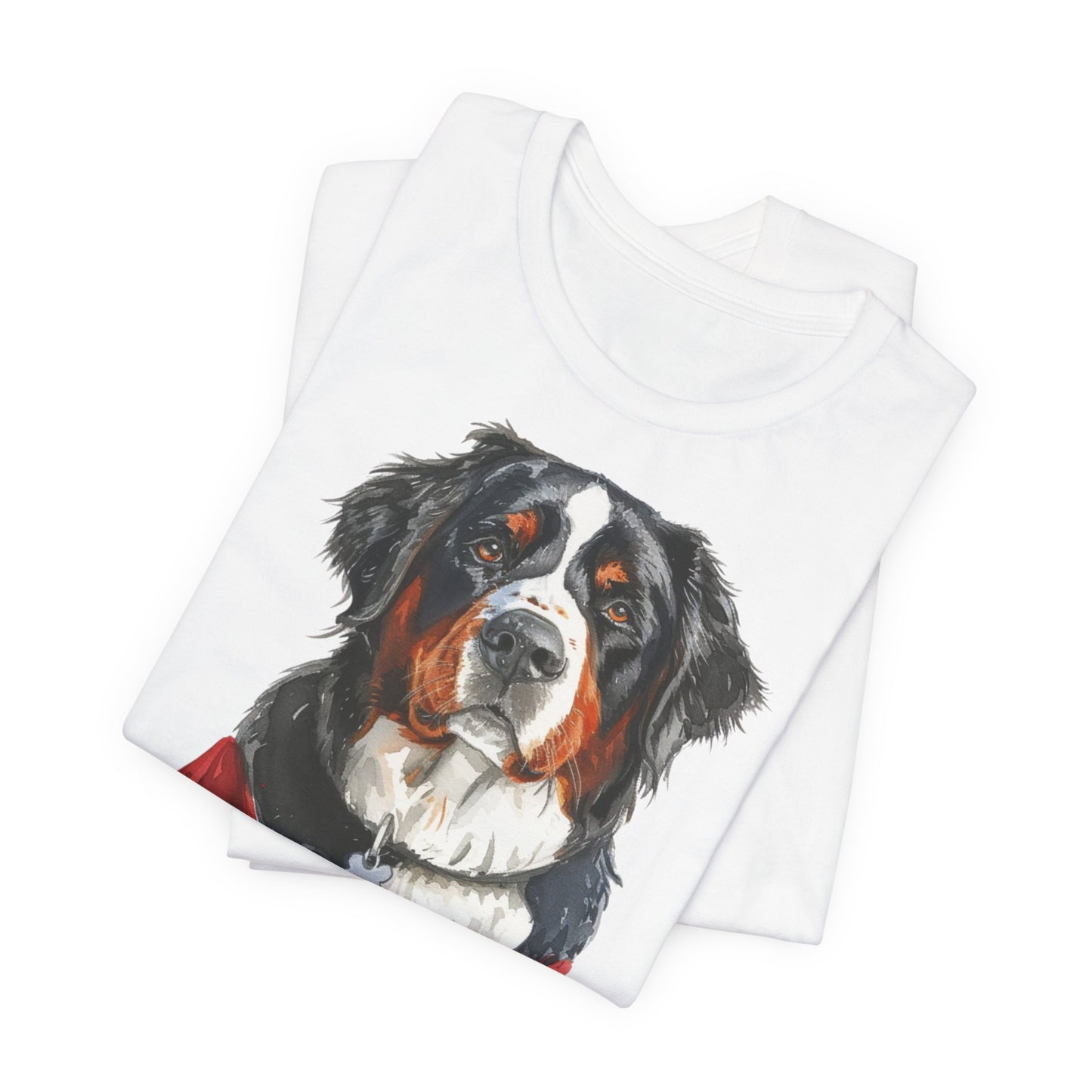 Unisex T-Shirt Fußball Fan Wuffis I EM 2024 I Berner Sennenhund I Team Schweiz