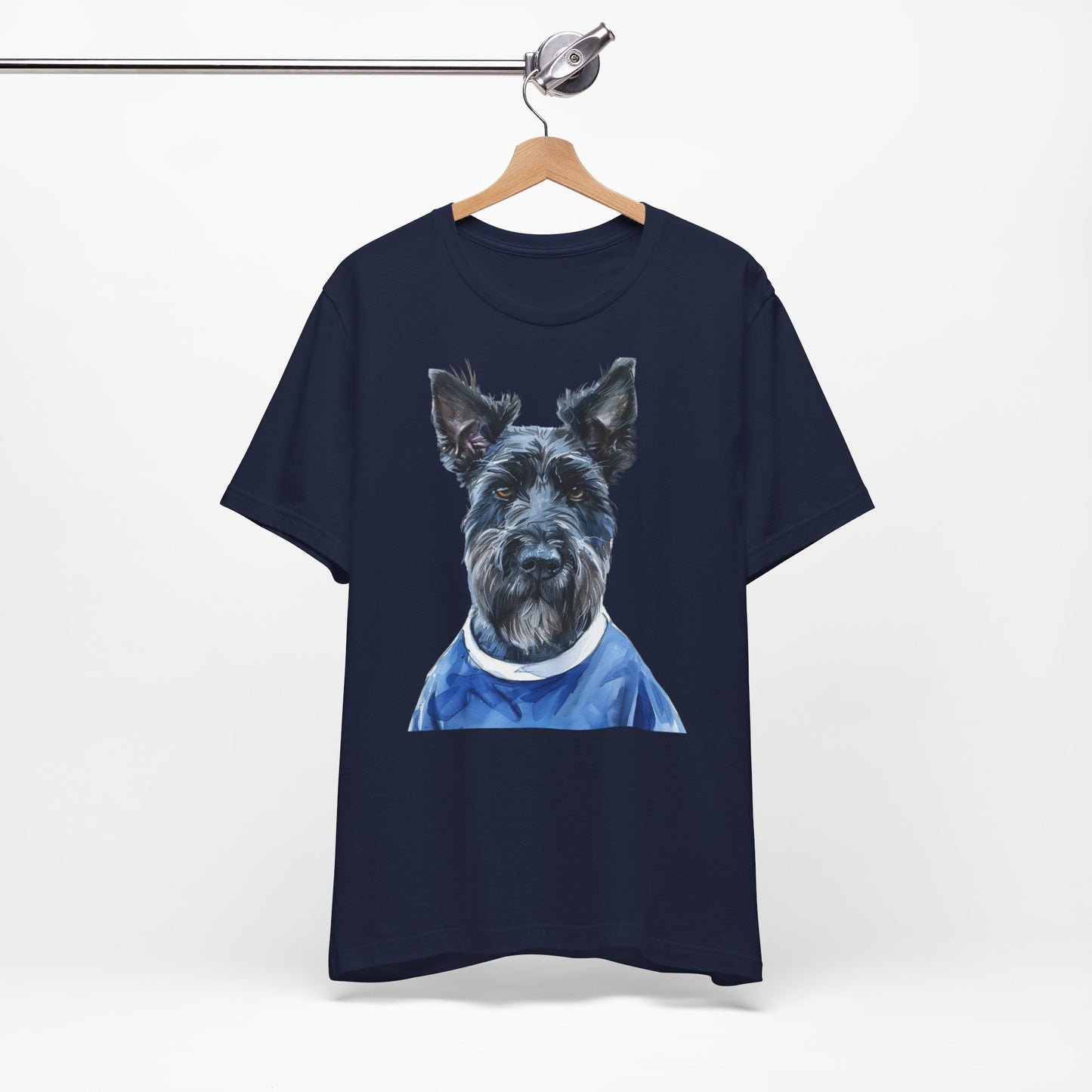 Unisex T-Shirt Fußball Fan Wuffis I EM 2024 I Scottish Terrier I Team Schottland