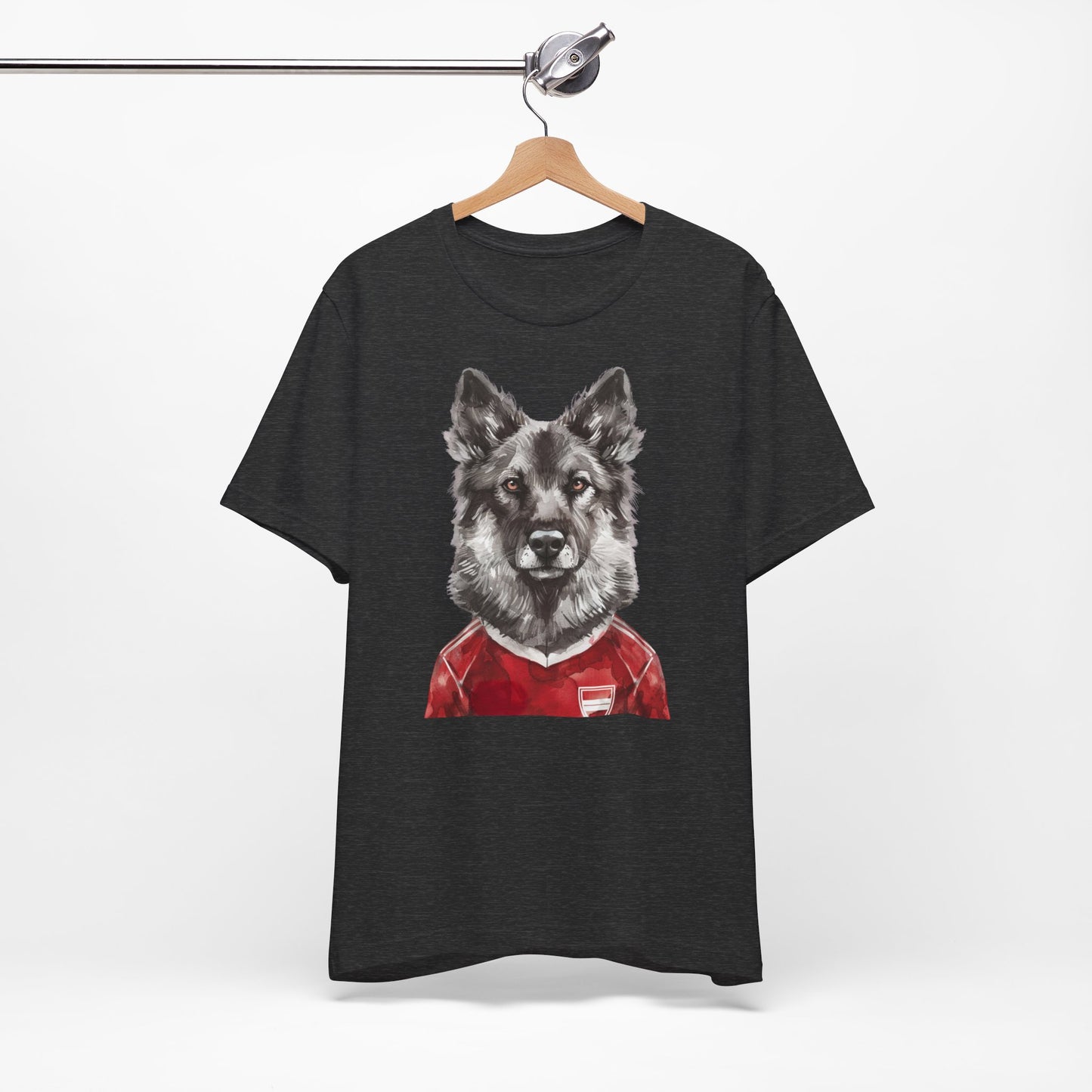 Unisex T-Shirt Fußball Fan Wuffis I EM 2024 I Gronlandshund I Team Dänemark