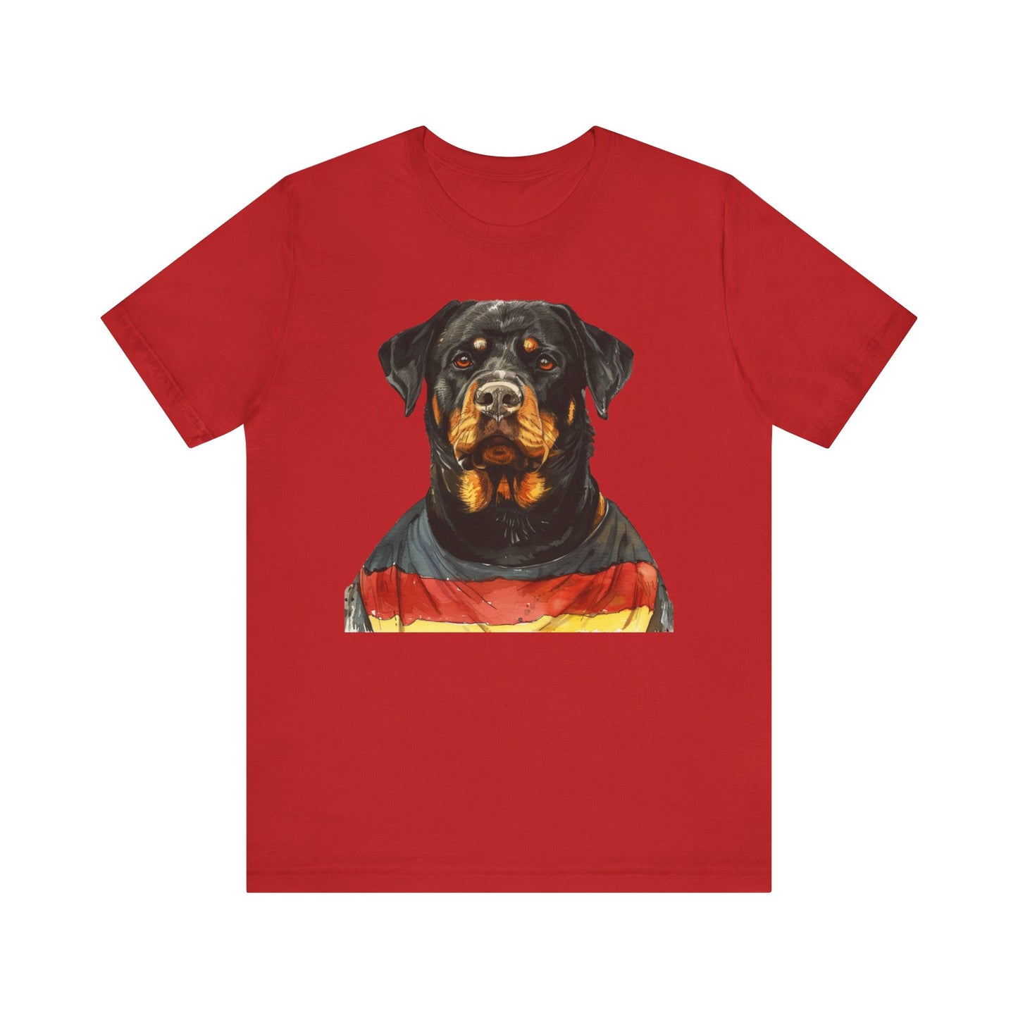 Unisex T-Shirt Fußball Fan Wuffis I EM 2024 I Rottweiler  I Team Deutschland