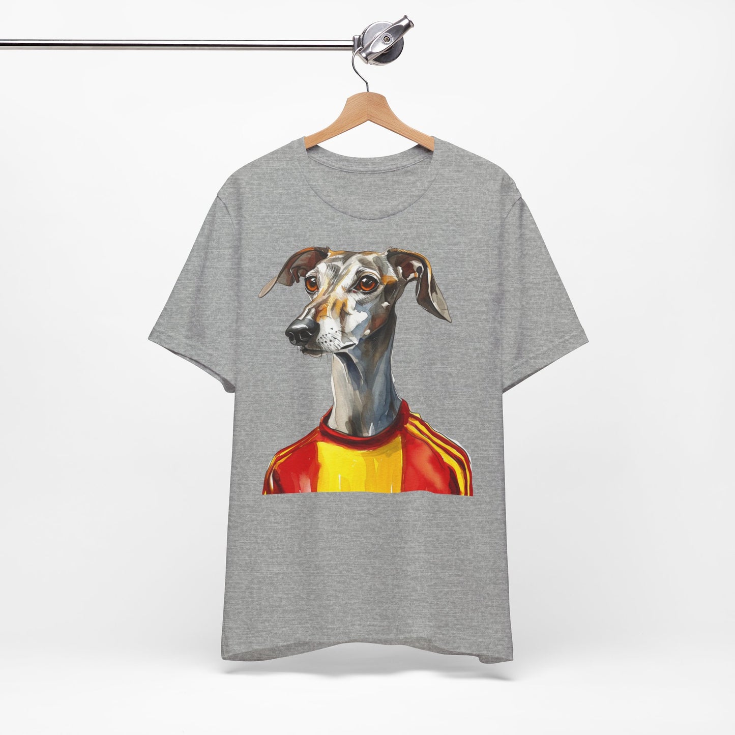 Unisex T-Shirt Fußball Fan Wuffis I EM 2024 I Galgo Espanol I Team Spanien