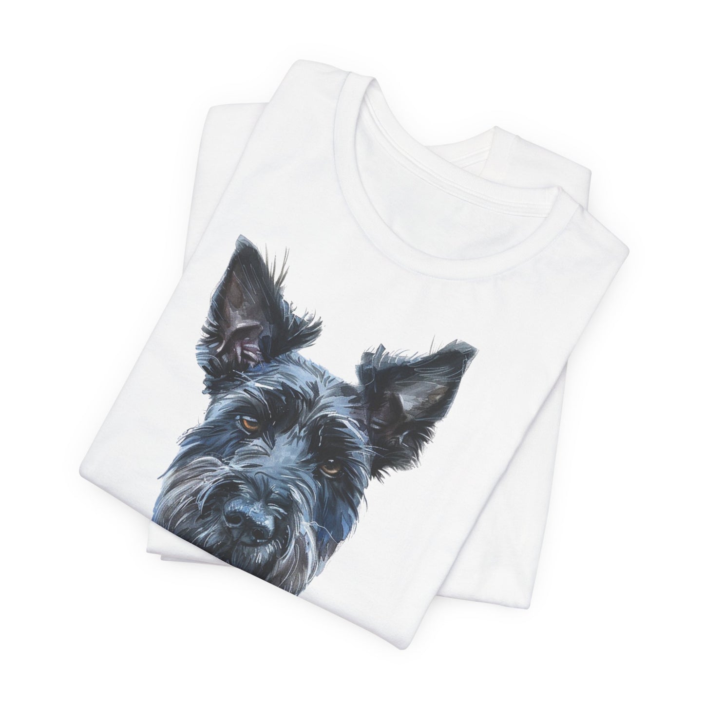 Unisex T-Shirt Fußball Fan Wuffis I EM 2024 I Scottish Terrier I Team Schottland