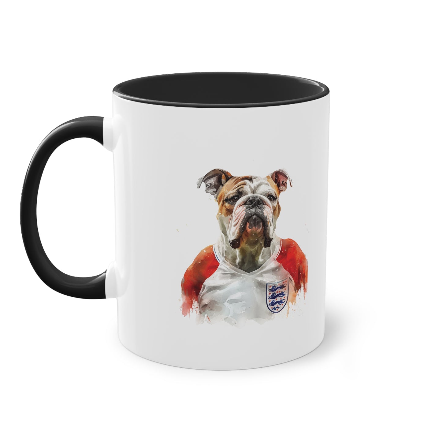 Hunde Tasse Fußball Fan Wuffis I EM 2024 I Englische Bulldogge I Team England