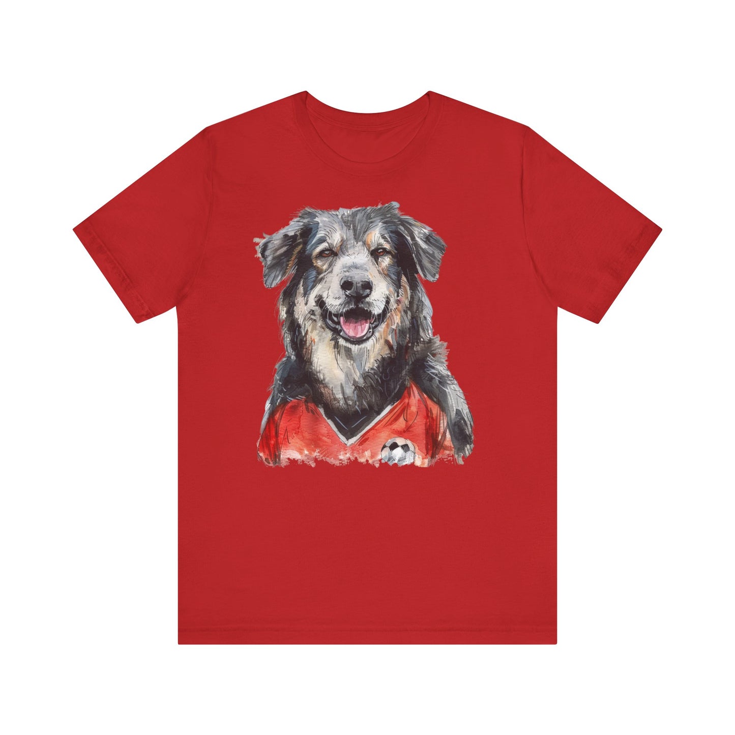 Unisex T-Shirt Fußball Fan Wuffis I EM 2024 I Albanischer Schäferhund I Team Albanien