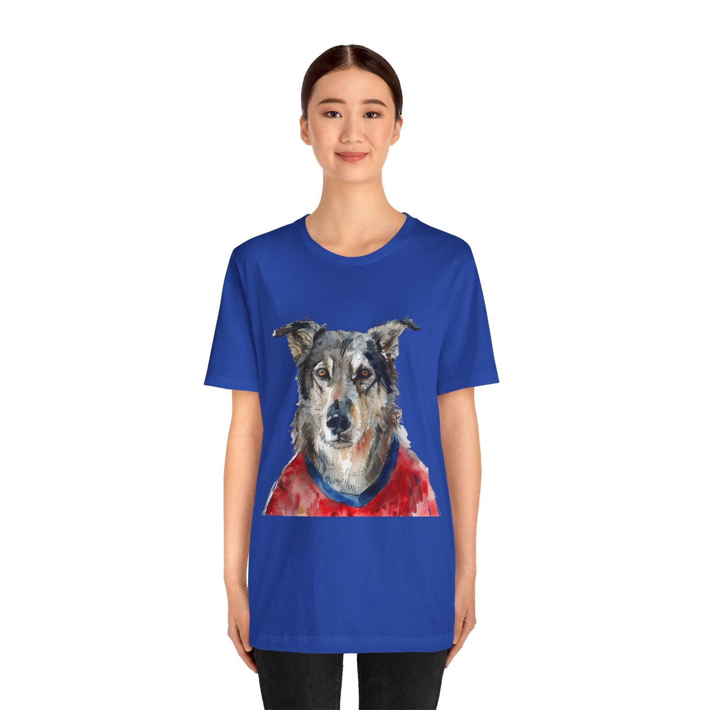 Unisex T-Shirt Fußball Fan Wuffis I EM 2024 I Tschechoslowakischer Wolfshund  I Team Tschechien