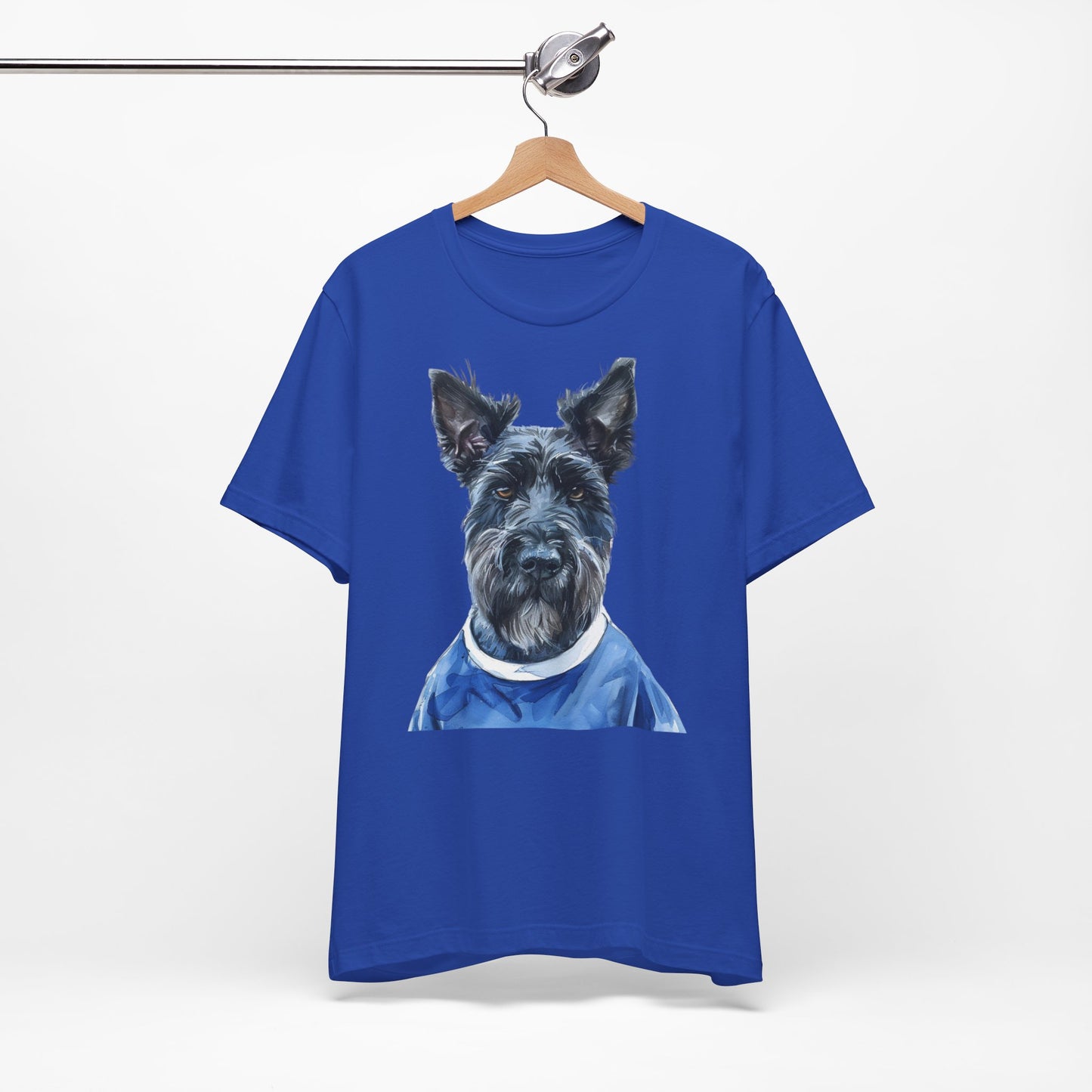 Unisex T-Shirt Fußball Fan Wuffis I EM 2024 I Scottish Terrier I Team Schottland