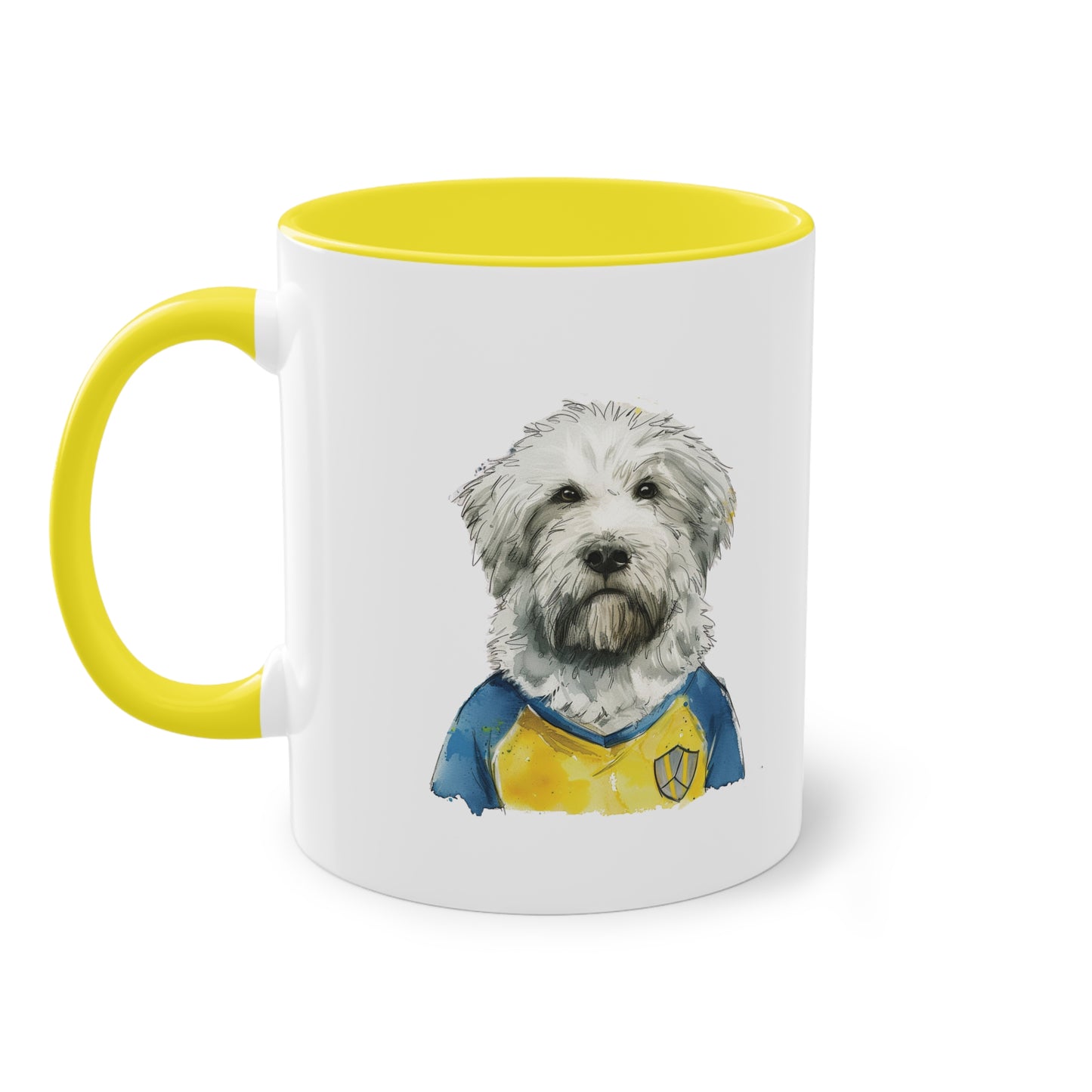 Hunde Tasse Fußball Fan Wuffis I EM 2024 I Ukrainischer Schäferhund I Team Ukraine