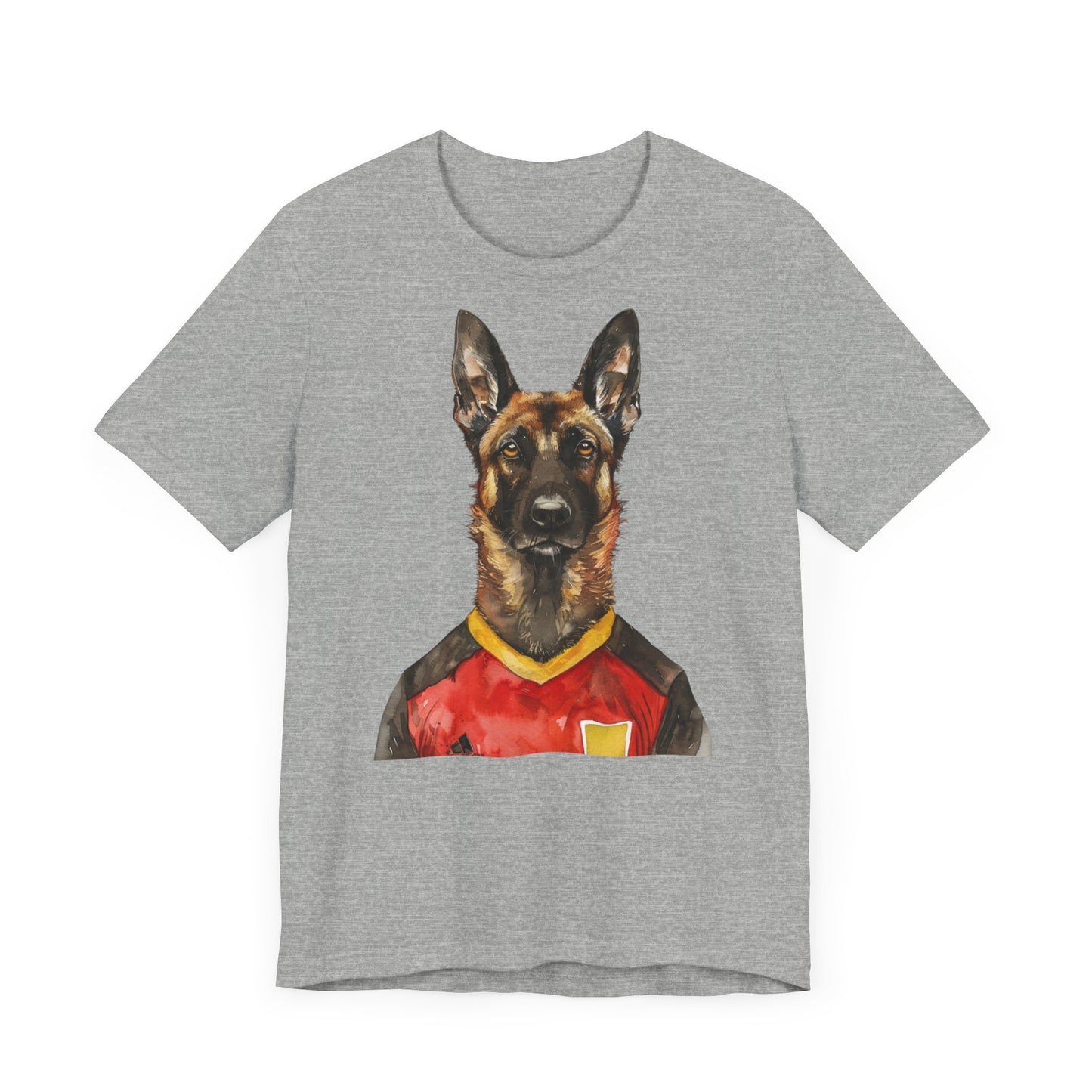 Unisex T-Shirt Fußball Fan Wuffis I EM 2024 I Malinois I Team Belgien