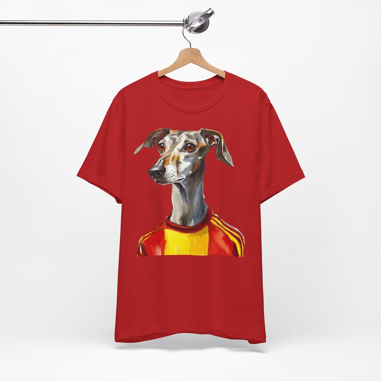 Unisex T-Shirt Fußball Fan Wuffis I EM 2024 I Galgo Espanol I Team Spanien