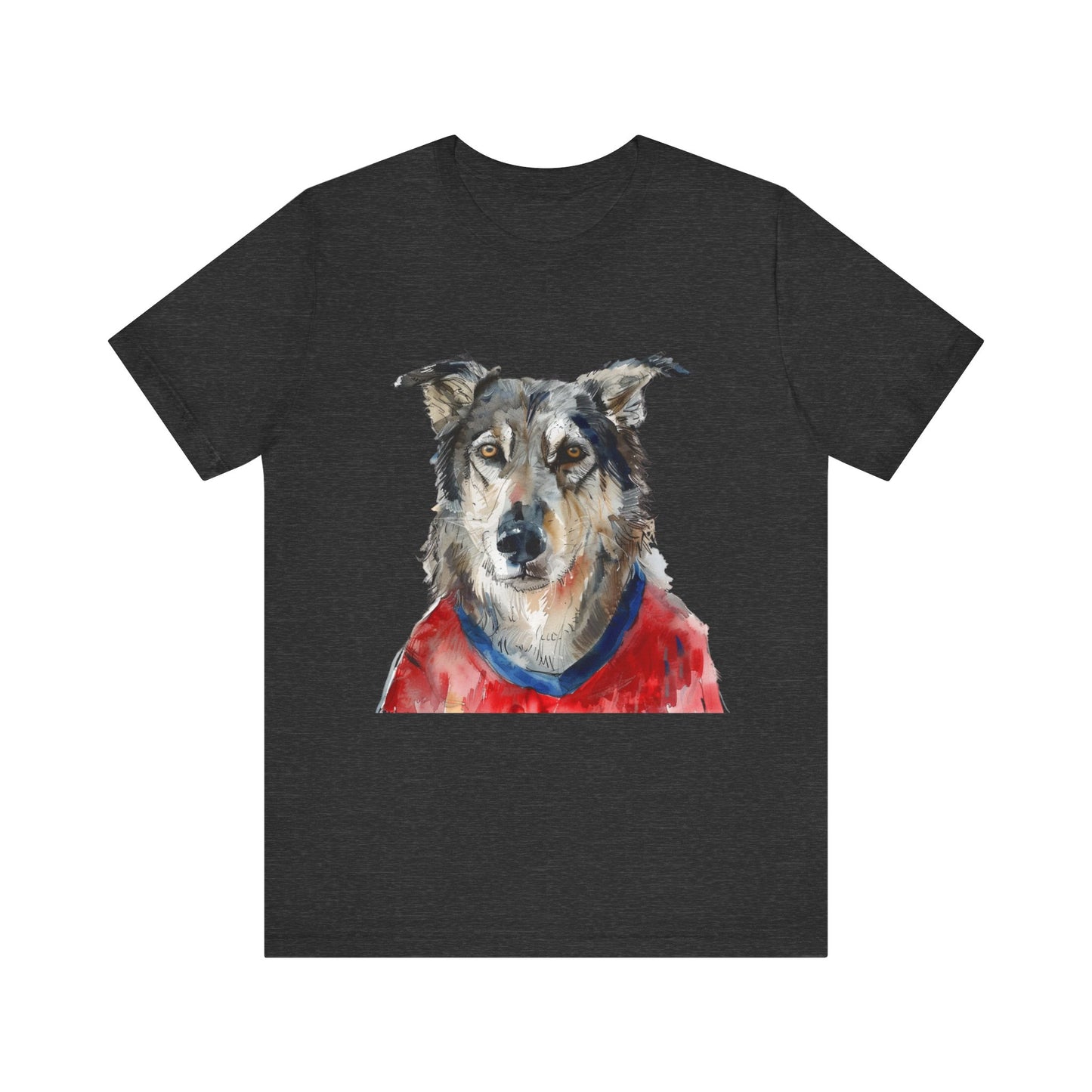 Unisex T-Shirt Fußball Fan Wuffis I EM 2024 I Tschechoslowakischer Wolfshund  I Team Tschechien