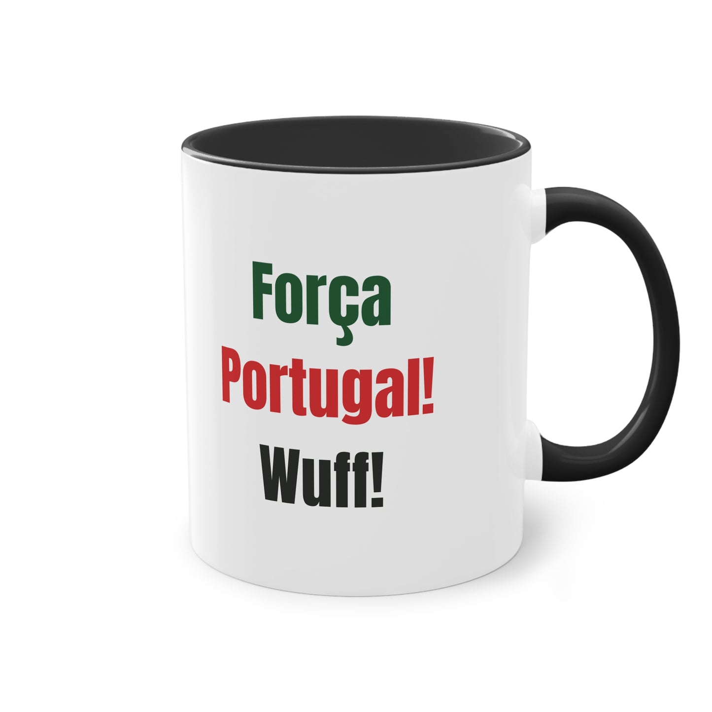 Hunde Tasse Fußball Fan Wuffis I EM 2024 I Portugiesischer Wasserhund I Team Portugal