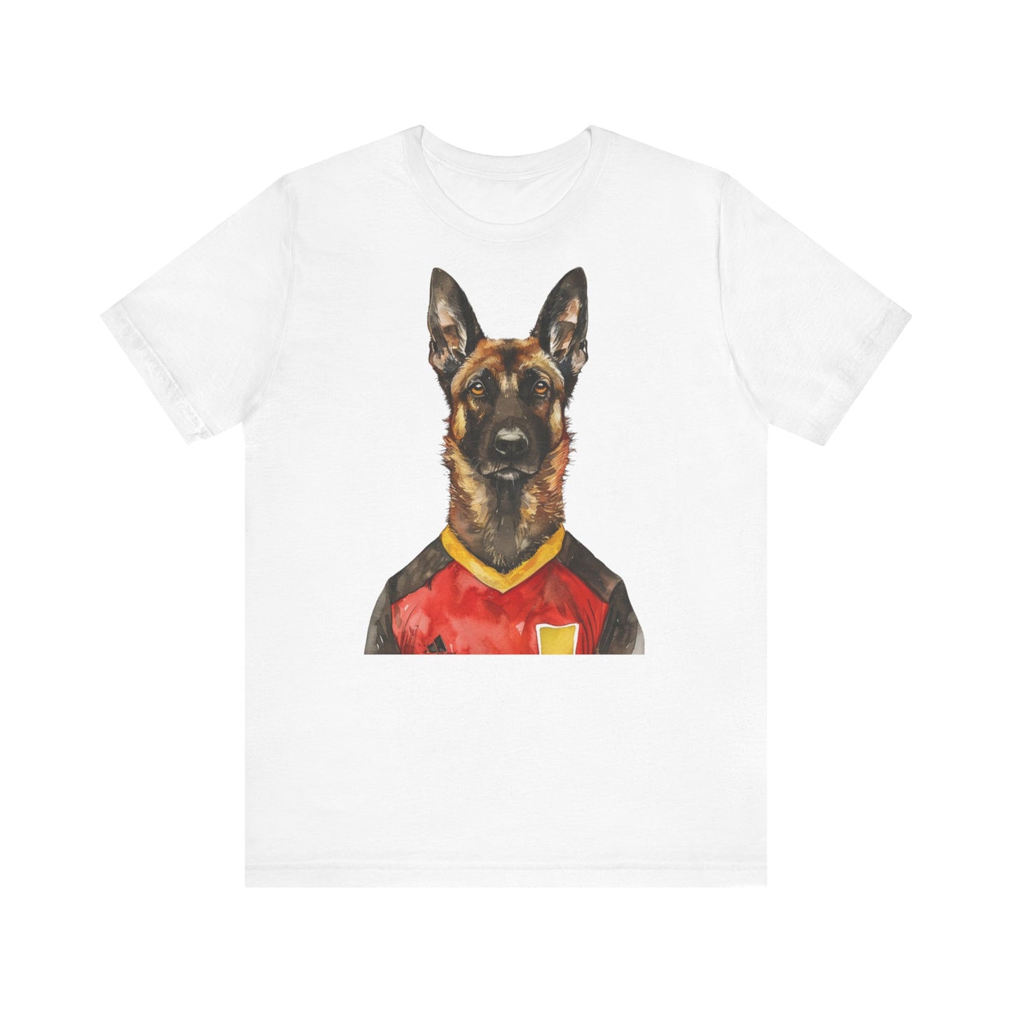 Unisex T-Shirt Fußball Fan Wuffis I EM 2024 I Malinois I Team Belgien