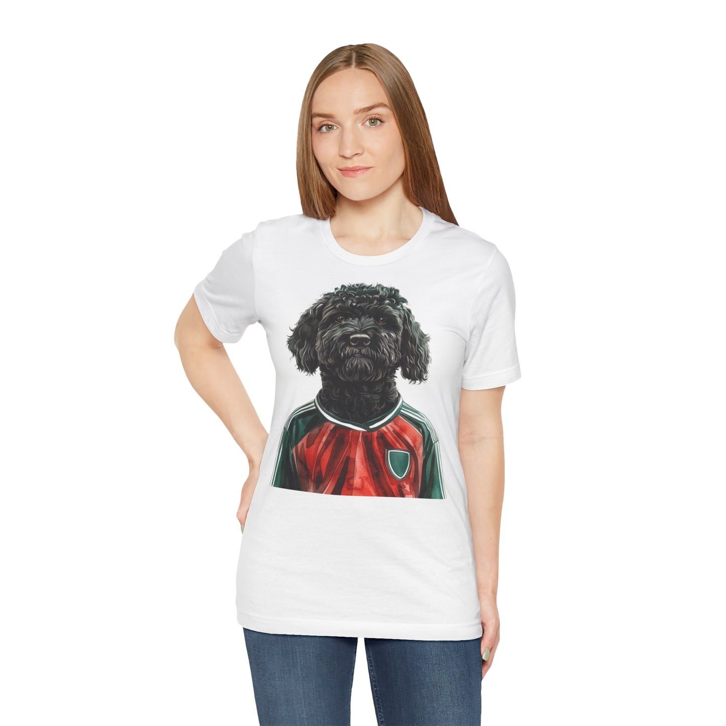 Unisex T-Shirt Fußball Fan Wuffis I EM 2024 I Ungarischer Hirtenhund I Team Ungarn