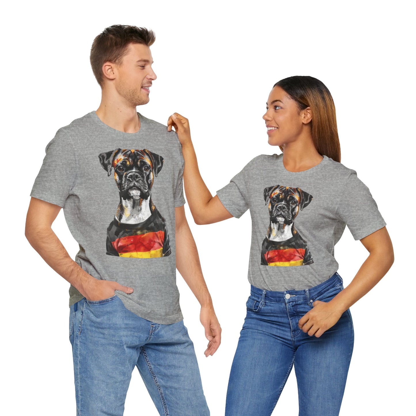 Unisex T-Shirt Fußball Fan Wuffis I EM 2024 I Boxer  I Team Deutschland