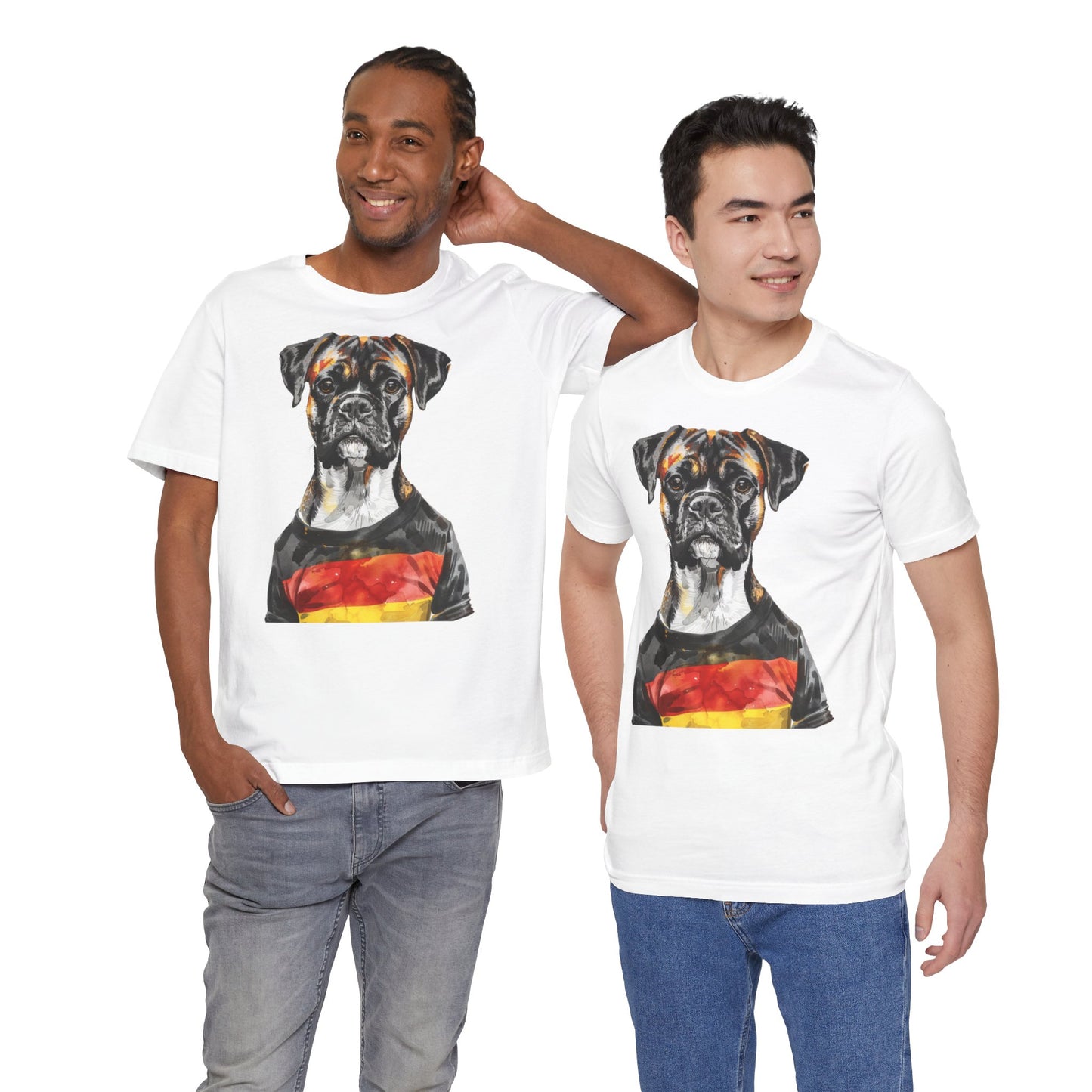 Unisex T-Shirt Fußball Fan Wuffis I EM 2024 I Boxer  I Team Deutschland