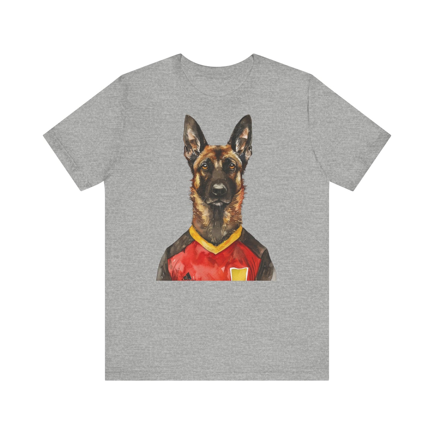 Unisex T-Shirt Fußball Fan Wuffis I EM 2024 I Malinois I Team Belgien