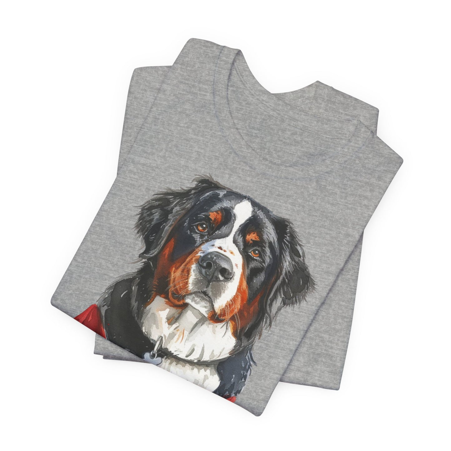 Unisex T-Shirt Fußball Fan Wuffis I EM 2024 I Berner Sennenhund I Team Schweiz