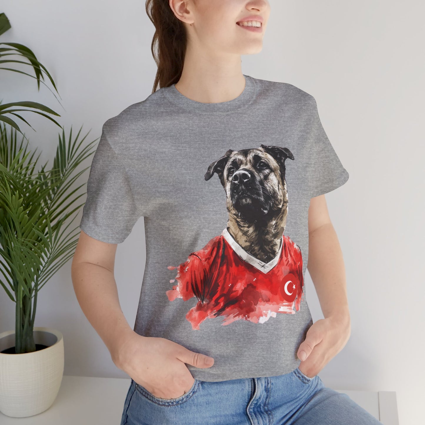 Unisex T-Shirt Fußball Fan Wuffis I EM 2024 I Kangal  I Team Türkiye