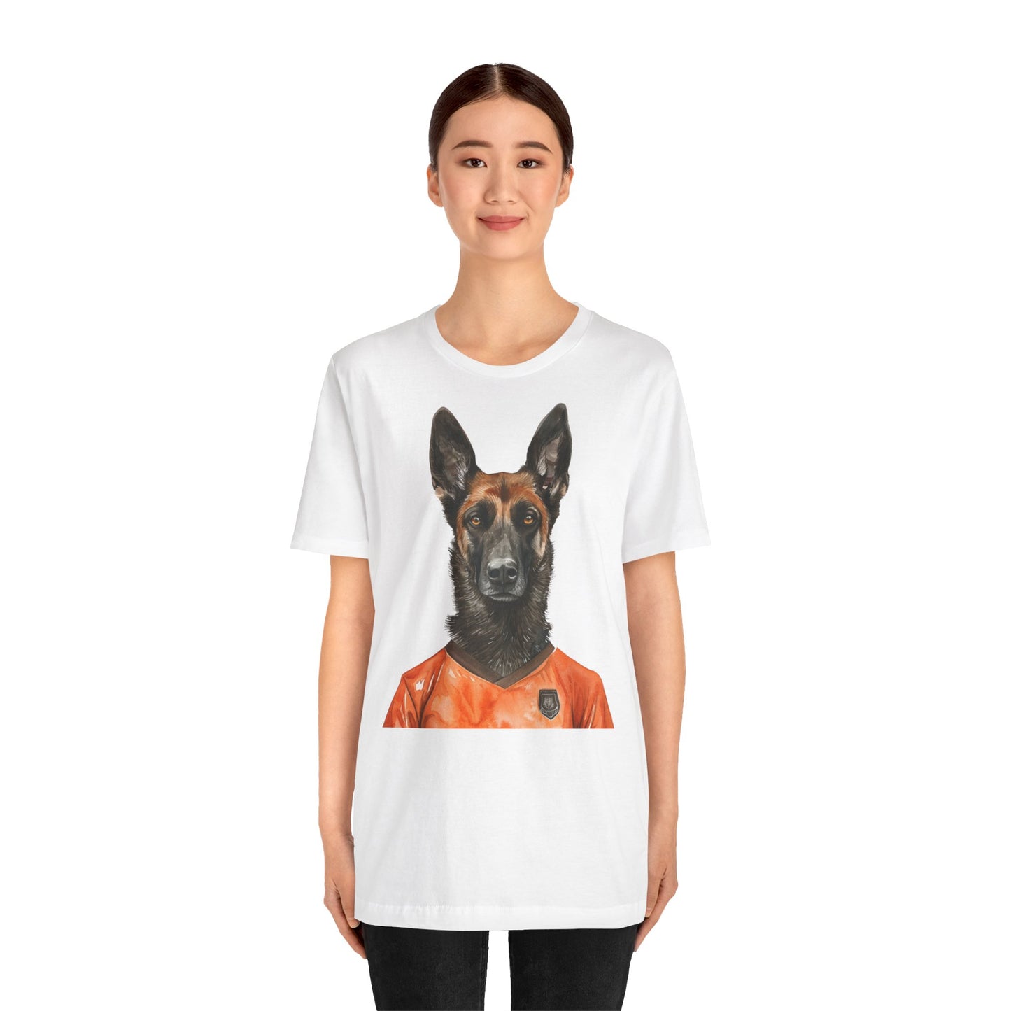 Unisex T-Shirt Fußball Fan Wuffis I EM 2024 I Holländischer Schäferhund I Team Niederlande